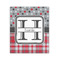 Red & Gray Dots and Plaid 20x24 - Canvas Print - Front View