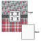 Red & Gray Dots and Plaid 20x24 - Matte Poster - Front & Back