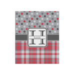 Red & Gray Dots and Plaid Poster - Matte - 20x24 (Personalized)