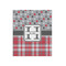 Red & Gray Dots and Plaid 20x24 - Matte Poster - Front View