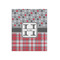 Red & Gray Dots and Plaid Poster - Matte - 20x24 (Personalized)