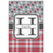 Red & Gray Dots and Plaid 20x30 - Canvas Print - Front View