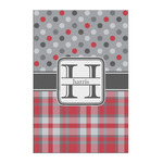 Red & Gray Dots and Plaid Posters - Matte - 20x30 (Personalized)