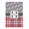 Red & Gray Dots and Plaid 20x30 - Matte Poster - Front View