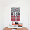 Red & Gray Dots and Plaid 24x36 - Matte Poster - On the Wall