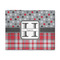 Red & Gray Dots and Plaid 8'x10' Indoor Area Rugs - Main