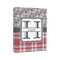 Red & Gray Dots and Plaid 8x10 - Canvas Print - Angled View