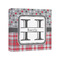 Red & Gray Dots and Plaid 8x8 - Canvas Print - Angled View