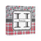 Red & Gray Dots and Plaid Canvas Print - 8x8 (Personalized)