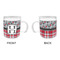 Red & Gray Dots and Plaid Acrylic Kids Mug (Personalized) - APPROVAL