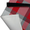 Red & Gray Dots and Plaid Apron - (Detail)