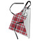 Red & Gray Dots and Plaid Apron - Folded