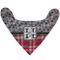 Red & Gray Dots and Plaid Bandana Flat Approval