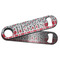 Red & Gray Dots and Plaid Bar Bottle Opener - Main