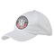 Red & Gray Dots and Plaid Baseball Cap - White (Personalized)