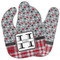 Red & Gray Dots and Plaid Bibs - Main New and Old
