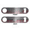 Red & Gray Dots and Plaid Bottle Opener - Front & Back