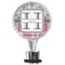 Red & Gray Dots and Plaid Bottle Stopper Main View