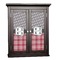 Red & Gray Dots and Plaid Cabinet Decals