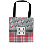 Red & Gray Dots and Plaid Auto Back Seat Organizer Bag (Personalized)