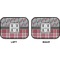 Red & Gray Dots and Plaid Car Floor Mats (Back Seat) (Approval)