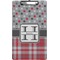 Red & Gray Dots and Plaid Clipboard (Legal)