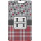 Red & Gray Dots and Plaid Clipboard (Legal Size) (Personalized)