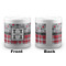 Red & Gray Dots and Plaid Coin Bank - Apvl