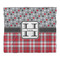 Red & Gray Dots and Plaid Comforter - King - Front
