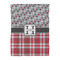 Red & Gray Dots and Plaid Comforter - Twin XL - Front