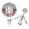 Red & Gray Dots and Plaid Corkscrew (Personalized)