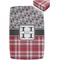 Red & Gray Dots and Plaid Crib Fitted Sheet - Apvl