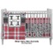 Red & Gray Dots and Plaid Crib - Profile Sold Seperately