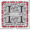 Red & Gray Dots and Plaid Custom Shape Iron On Patches - L - APPROVAL