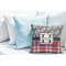 Red & Gray Dots and Plaid Decorative Pillow Case - LIFESTYLE 2