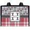 Red & Gray Dots and Plaid Diaper Bag - Single