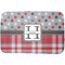 Red & Gray Dots and Plaid Dish Drying Mat - Approval