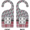 Red & Gray Dots and Plaid Door Hanger (Approval)