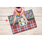Red & Gray Dots and Plaid Door Mats - LIFESTYLE kid