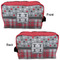 Red & Gray Dots and Plaid Dopp Kit - Approval