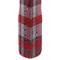 Red & Gray Dots and Plaid Double Wine Tote - DETAIL 2 (new)
