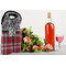 Red & Gray Dots and Plaid Double Wine Tote - LIFESTYLE (new)