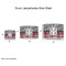 Red & Gray Dots and Plaid Drum Lampshades - Sizing Chart