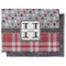 Red & Gray Dots and Plaid Electronic Screen Wipe - Flat