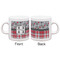 Red & Gray Dots and Plaid Espresso Cup - Apvl