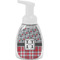 Red & Gray Dots and Plaid Foam Soap Bottle (Personalized)