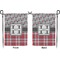 Red & Gray Dots and Plaid Garden Flag - Double Sided Front and Back