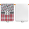 Red & Gray Dots and Plaid Garden Flags - Large - Single Sided - APPROVAL