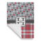 Red & Gray Dots and Plaid Garden Flags - Large - Single Sided - FRONT FOLDED