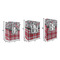Red & Gray Dots and Plaid Gift Bags - All Sizes - Dimensions